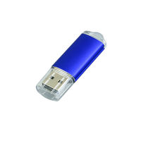 Флешка Металлическая USB Промо MT283 Синего цвета оптом