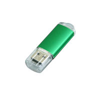 Флешка Металлическая USB Промо MT283 Зеленого цвета оптом 