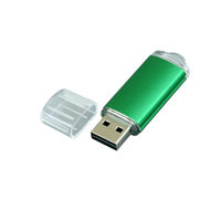Флешка Металлическая USB Промо MT283 Зеленого цвета с гравировкой 