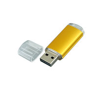 Флешка Металлическая USB Промо MT283 Золотого цвета в наличии 