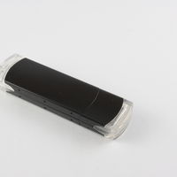 Флешка Металлическая Классик MT125 Черного цвета под гравировку и печать 