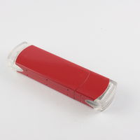 Флешка Металлическая Классик MT125 Красного цвета под гравировку и печать 
