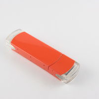 Флешка Металлическая Классик MT125 Оранжевого цвета в наличии 