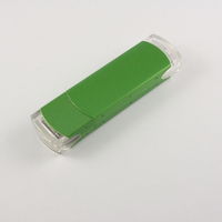 Флешка Металлическая Классик MT125 Зеленого цвета под гравировку и печать