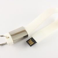 Флешка Брелок для Ключей Силиконовый SL115 Белого цвета Купить 