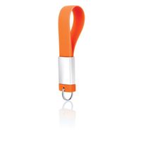 Флешка Брелок для Ключей Силиконовый SL115 оранжевого цвета под нанесение