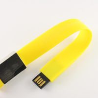 Купить Флешку Брелок для Ключей Силиконовый SL115 Желтого цвета оптом 