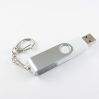 Дешевая флешка USB Промо PL134, 512 Мб белого цвета