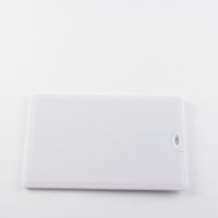 Дешевая флешка визитка USB PL142, 512 Мб белого цвета
