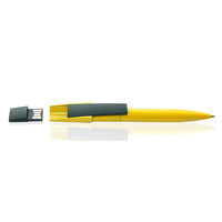 Флешка Ручка Пчела PL296 Желтого цвета под нанесение 