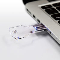 USB Флешка Ключ Прозрачный GL349K в наличии на складе 