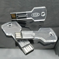 USB Флешка Ключ Прозрачный GL349K под нанесение 