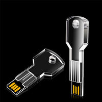 USB Флешка Ключ Прозрачный GL349K под гравировку и печать 