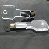 USB Флешка Ключ Прозрачный GL349K  под нанесение 