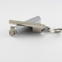 Металлическая Флешка Брелок Keychain MT155K с гравировкой 
