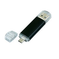 Флешка Металлическая USB OTG MT129K с гравировкой 