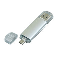 Флешка Металлическая USB OTG MT129K под печать 