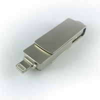 Флешка для iPhone с разъемом Lightning, Type-c и USB 