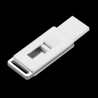 Флешка Пластиковая мини USB с выдвижным разъемом под печать 