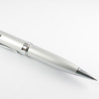 Флешка Ручка с Лазерной Указкой серебристого цвета