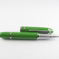 Флешка Ручка USB Flash drive зеленого цвета под логотип