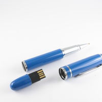 Флешка Ручка USB Flash drive синего цвета оптом