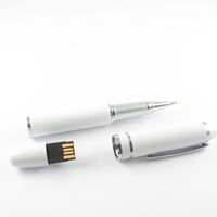 Флешка Ручка USB Flash drive белого цвета под логотип