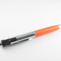 Флешка Ручка с Кожаной вставкой оранжевого цвета в наличии