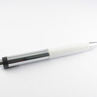Флешка Ручка с Кожаной вставкой белого цвета в наличии