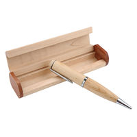 Флешка Ручка Деревянная в деревянном боксе