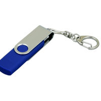 OTG Флешка USB OTG Flash drive Синего цвета под гравировку 