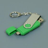 OTG Флешка USB OTG Flash drive Зеленого цвета под нанесение