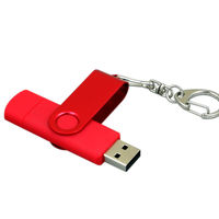 OTG Флешка USB OTG Color Красного цвета оптом на складе в Москве