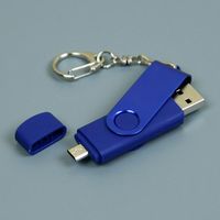 OTG Флешка USB OTG Color Синего цвета под нанесение 