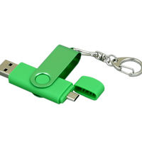 OTG Флешка USB OTG Color Зеленого цвета в наличии