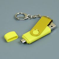 OTG Флешка USB OTG Color Желтого цвета под нанесение 