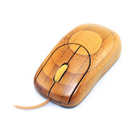 Деревянная мышь с кабелем BOM 09 оптом