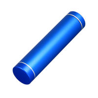 Универсальное зарядное устройство Power Bank Цилиндр синего цвета