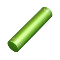 Универсальное зарядное устройство Power Bank Цилиндр зеленого цвета