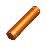 Универсальное зарядное устройство Power Bank Цилиндр оранжевого цвета