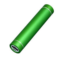 Универсальное зарядное устройство Power Bank с Фонариком зеленого цвета