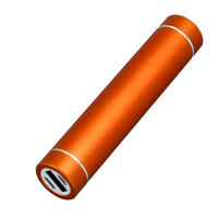 Универсальное зарядное устройство Power Bank с Фонариком оранжевого цвета