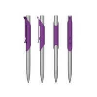 Ручка металлическая шариковая Skil с покрытием soft touch R6918 фиолетового цвета купить
