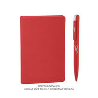Набор ручка и блокнот Лорен N019 покрытие soft touch под печать 