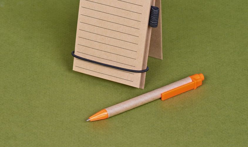 Блокнот на кольцах Eco Note с ручкой B5596