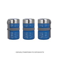 Термос с контейнерами и приборами для ланча с покрытием soft touch PT6357