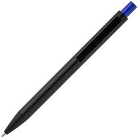 Ручка металлическая шариковая Chromatic R 15111, черная с синим