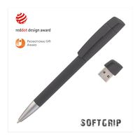 Ручка металлическая шариковая с флеш-картой USB 16GB TURNUSsoftgrip M 