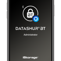 Купить флешку с защитой данных iStorage datAshur BT USB 3.2 нового поколения с аппаратным шифрованием и двухфакторной аутентификацией со смартфона
