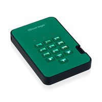 Портативный шифрованный внешний диск iStorage diskAshur2 USB 3.1 Racing Green с PIN аутентификацией